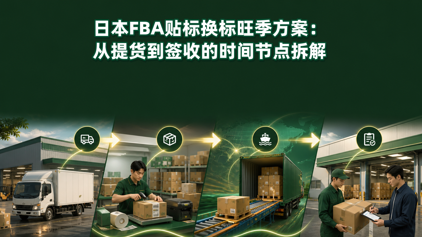 日本FBA贴标换标旺季方案:从提货到签收的时间节点拆解 日本FBA贴标换标旺季方案:从提货到签收的时间节点拆解