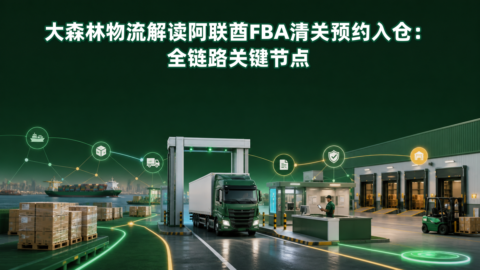大森林物流解读阿联酋FBA清关预约入仓：全链路关键节点