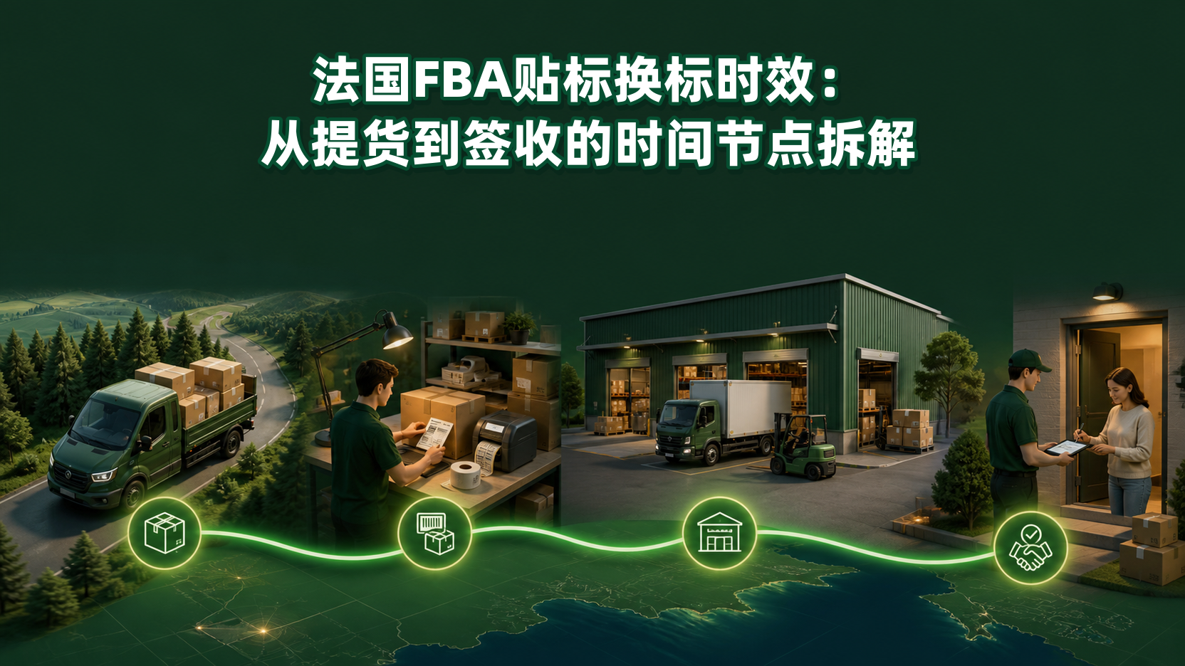 法国FBA贴标换标时效：从提货到签收的时间节点拆解