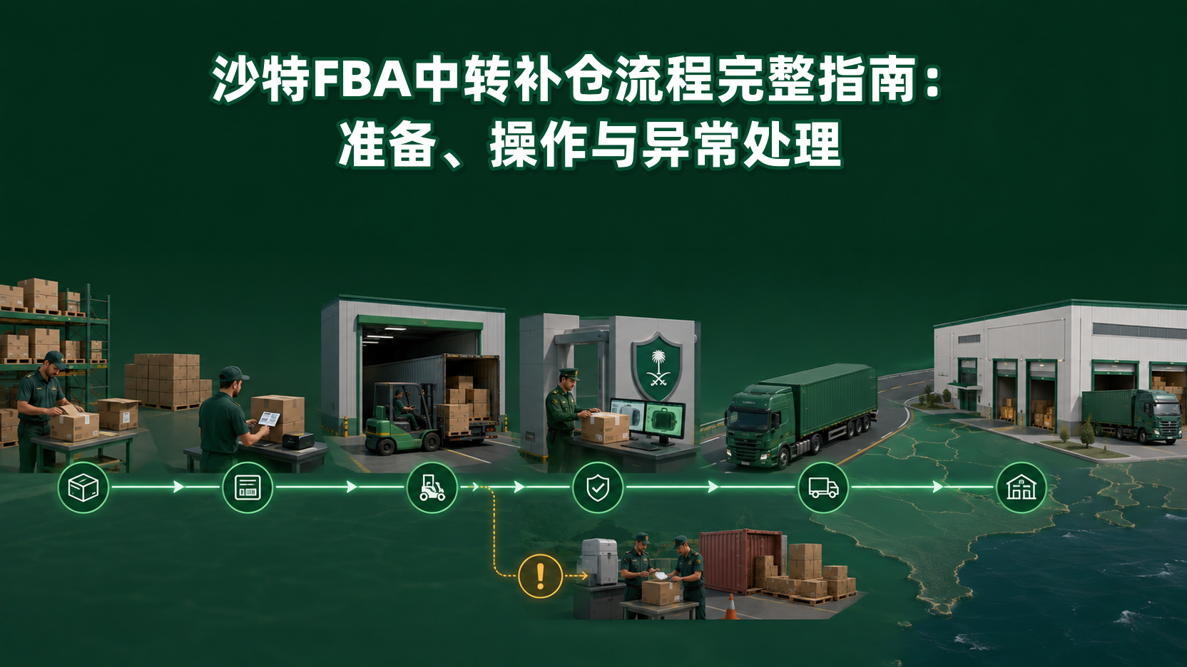 沙特FBA中转补仓流程完整指南：准备、操作与异常处理
