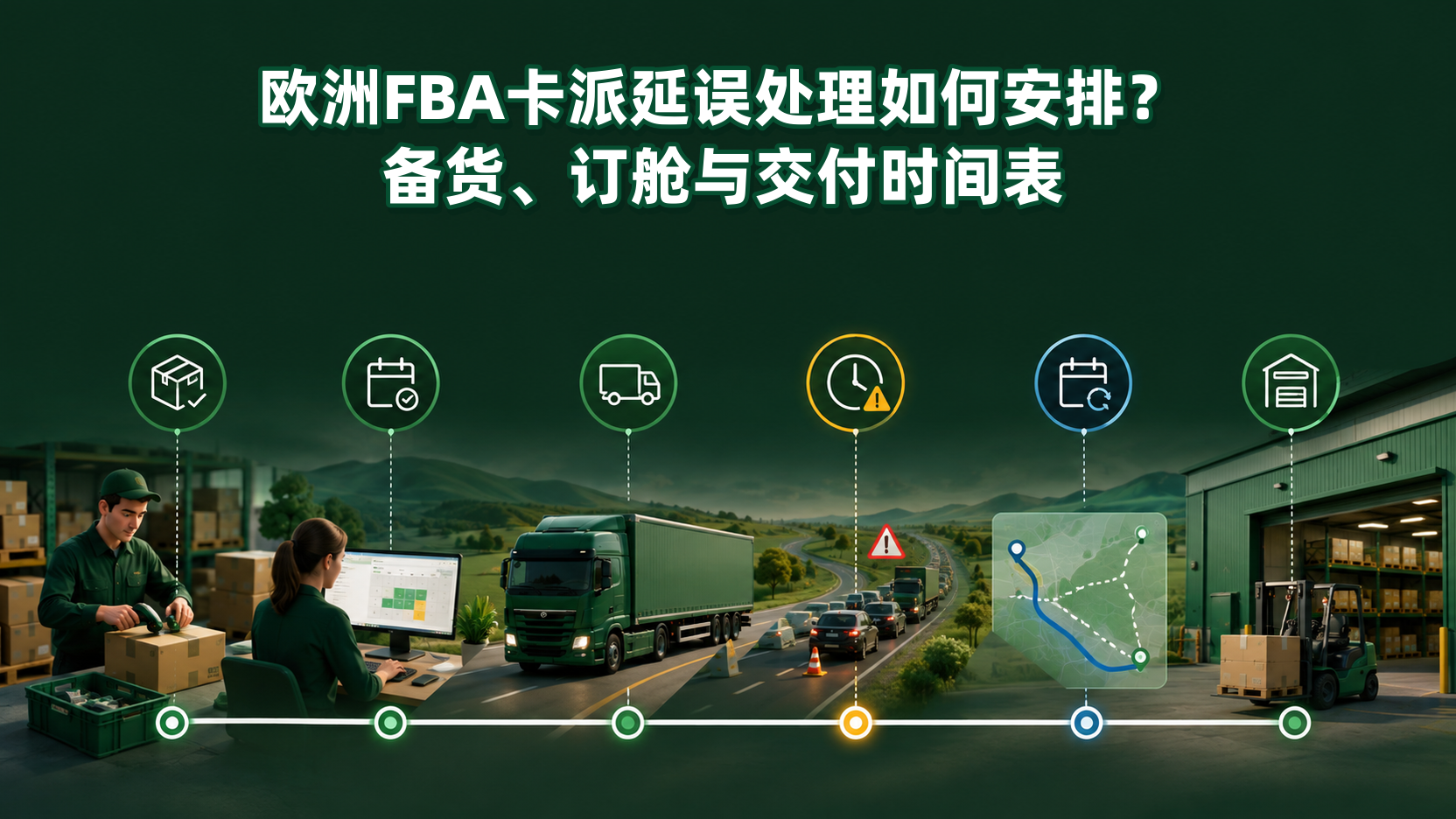 欧洲FBA卡派延误处理如何安排？备货、订舱与交付时间表