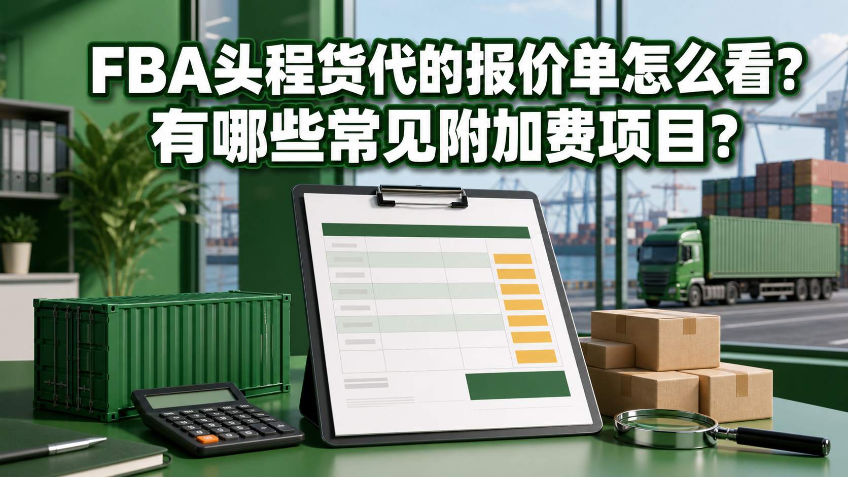 FBA头程货代的报价单怎么看?有哪些常见附加费项目? FBA头程货代的报价单怎么看?有哪些常见附加费项目?