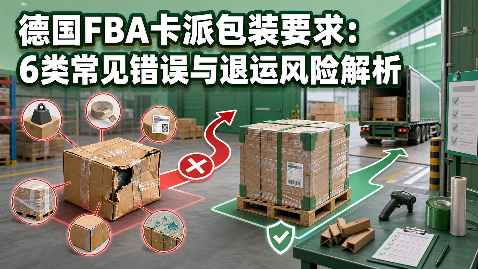 德国FBA卡派包装要求：6类常见错误与退运风险解析