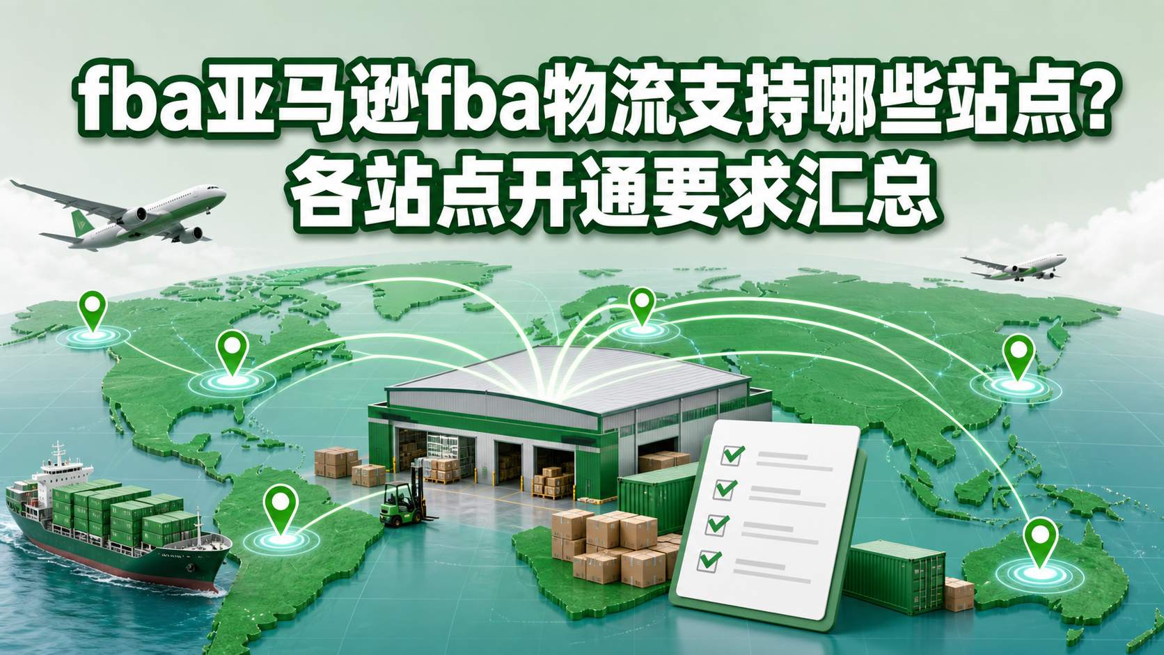 亚马逊fba物流支持哪些站点?各站点开通要求汇总 亚马逊fba物流支持哪些站点?各站点开通要求汇总