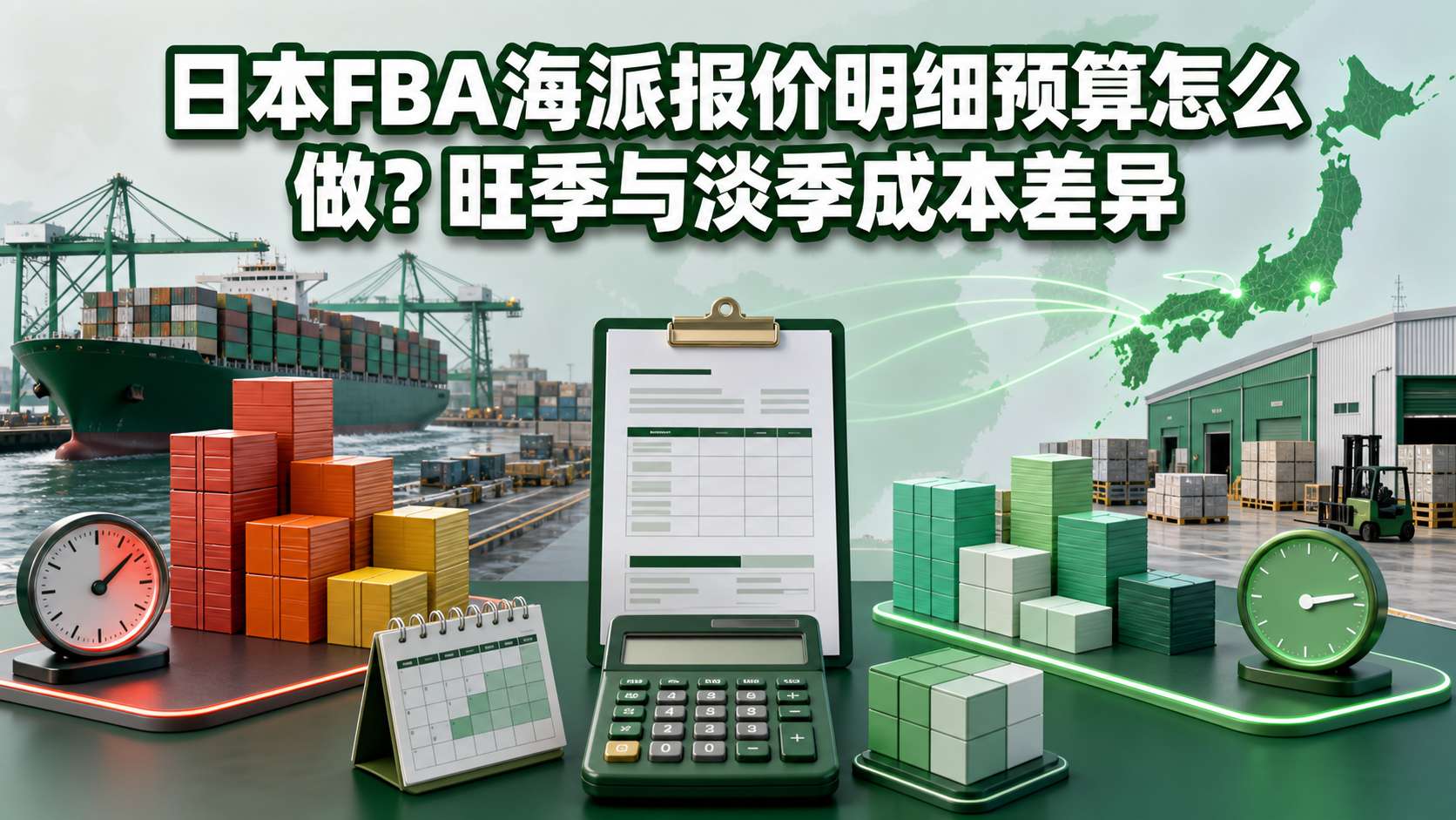 日本FBA海派报价明细预算怎么做？旺季与淡季成本差异