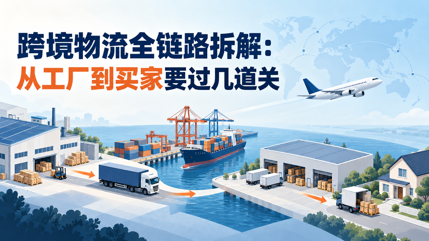 跨境物流全链路拆解：从工厂到买家要过几道关