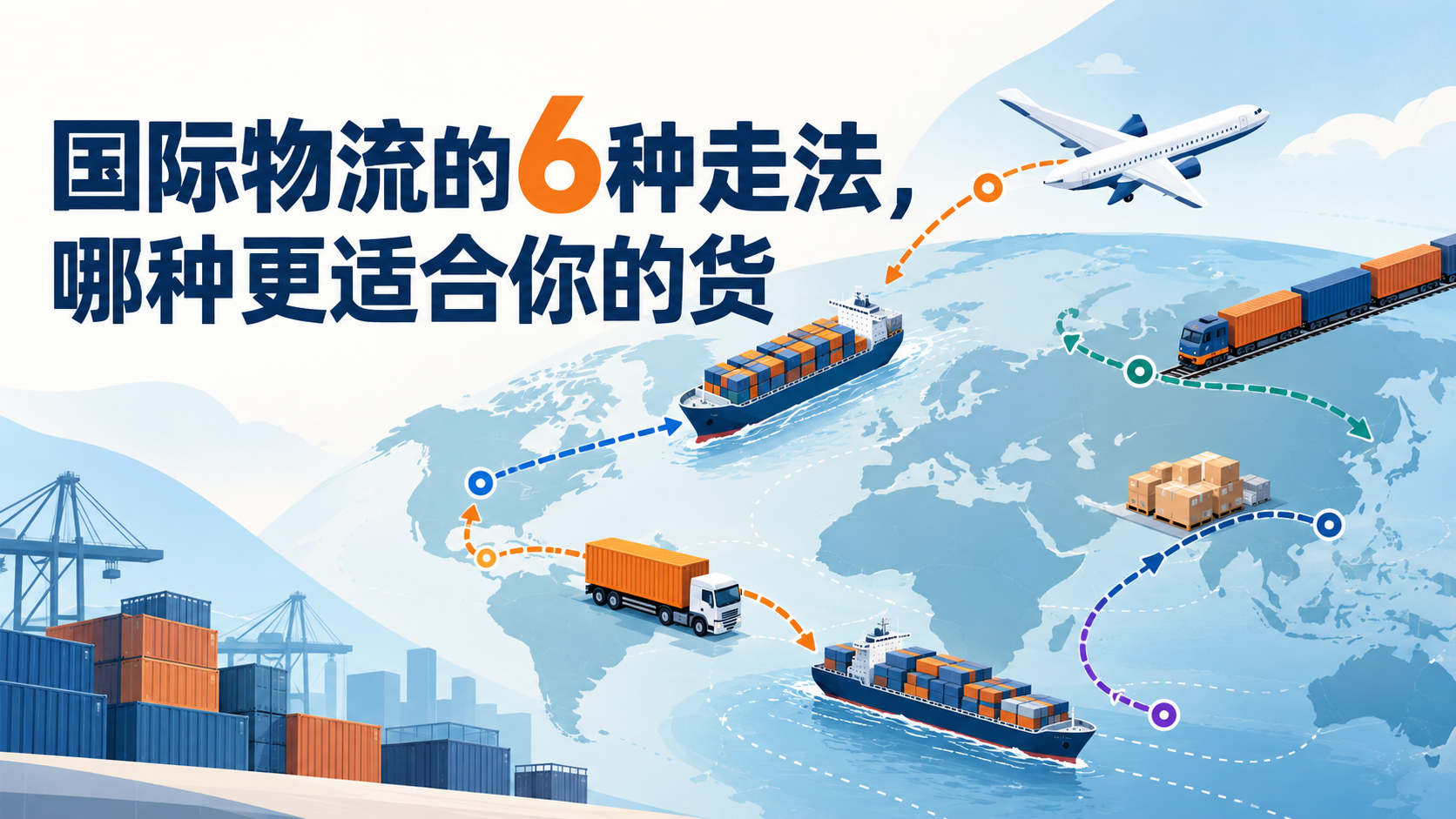 国际物流的6种走法,哪种更适合你的货 国际物流的6种走法,哪种更适合你的货