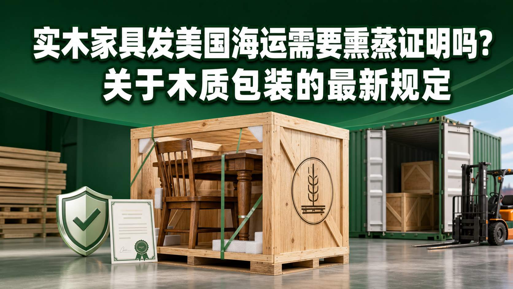 实木家具发美国海运需要熏蒸证明吗?关于木质包装的最新规定 实木家具发美国海运需要熏蒸证明吗?关于木质包装的最新规定