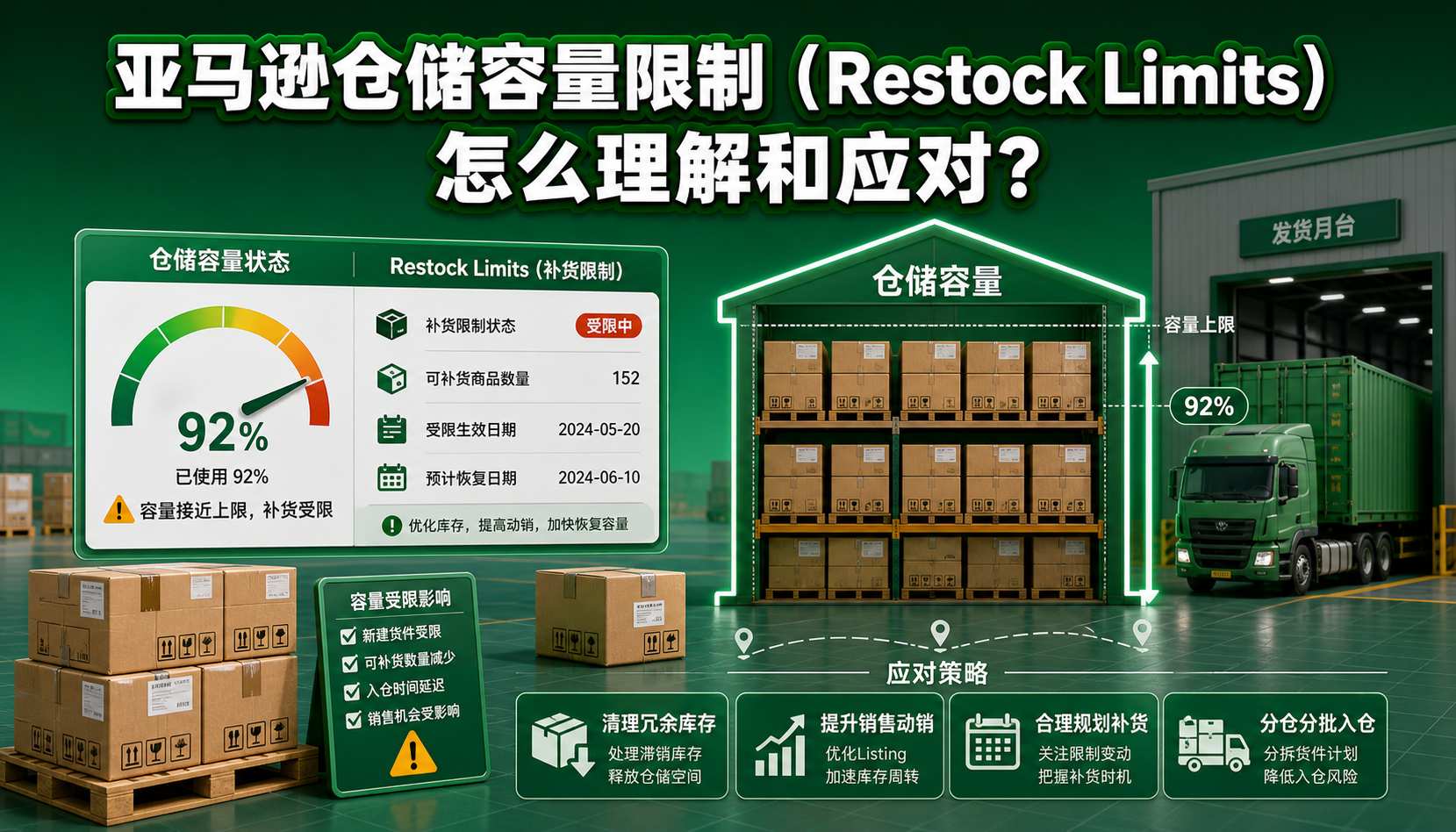 亚马逊仓储容量限制(Restock Limits)怎么理解和应对? 亚马逊仓储容量限制(Restock Limits)怎么理解和应对?
