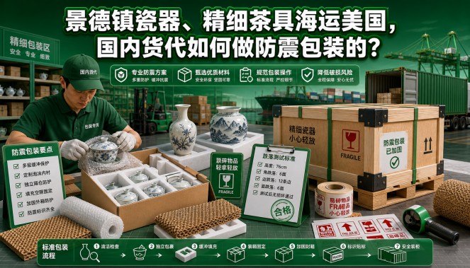 景德镇瓷器、精细茶具海运美国,国内货代如何做防震包装的? 景德镇瓷器、精细茶具海运美国,国内货代如何做防震包装的?
