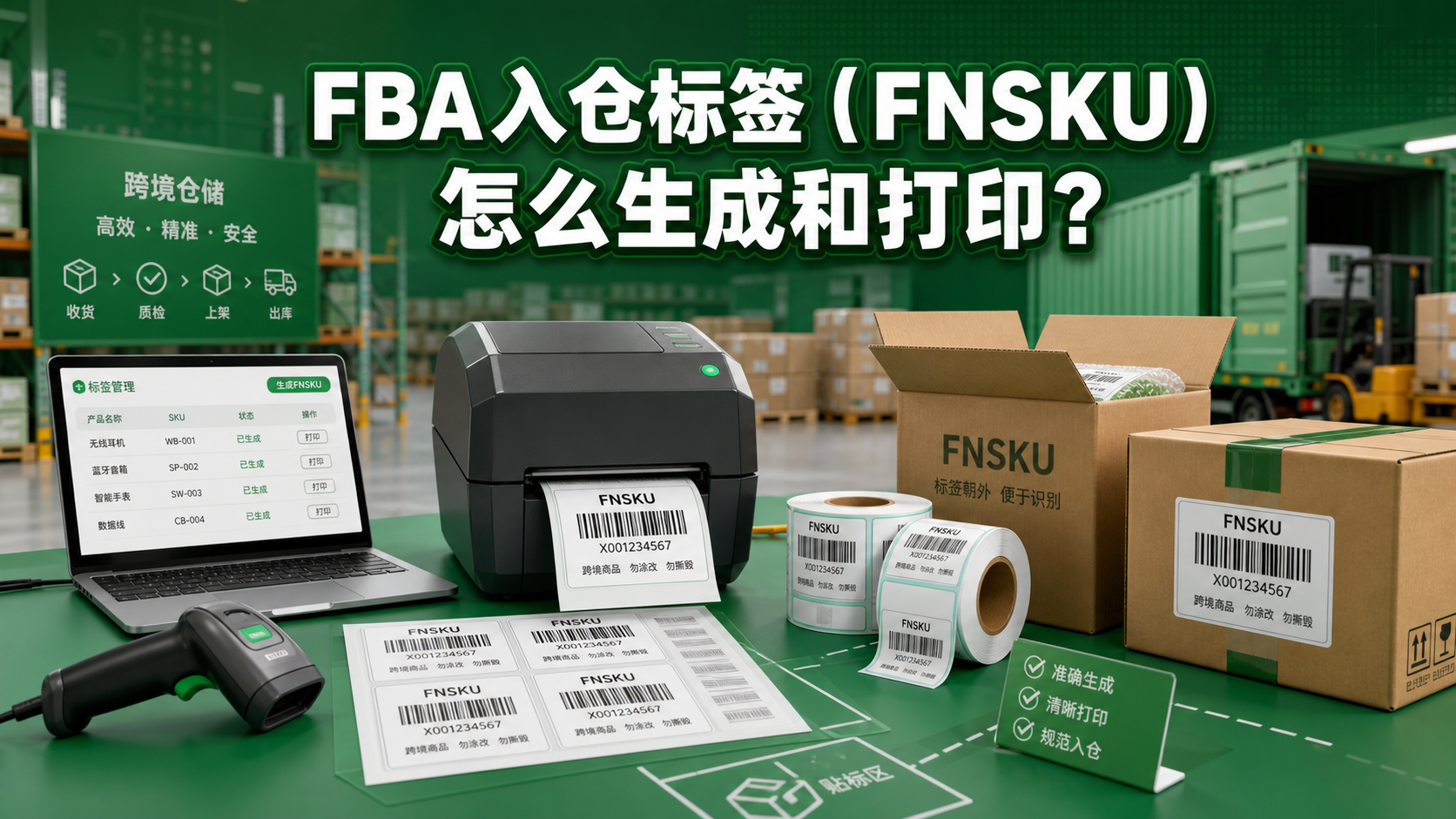 FBA入仓标签（FNSKU）怎么生成和打印？