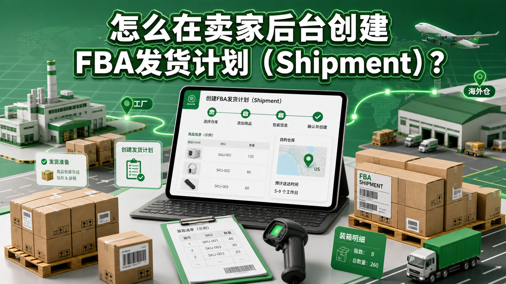 怎么在卖家后台创建FBA发货计划（Shipment）？