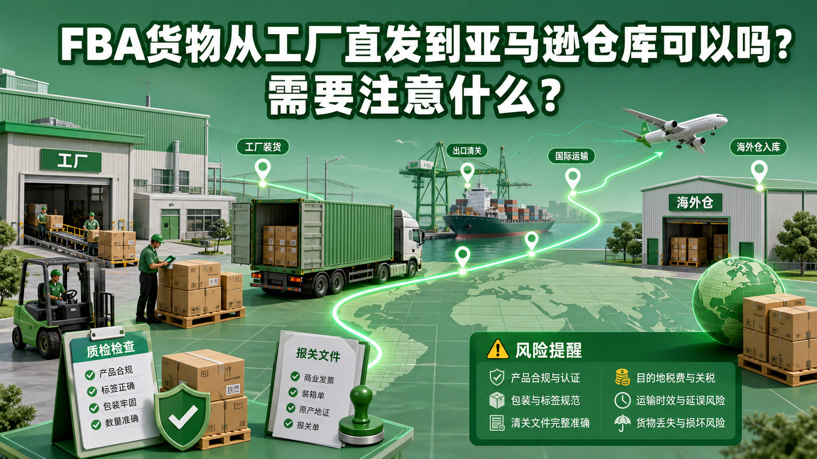 FBA货物从工厂直发到亚马逊仓库可以吗？需要注意什么？