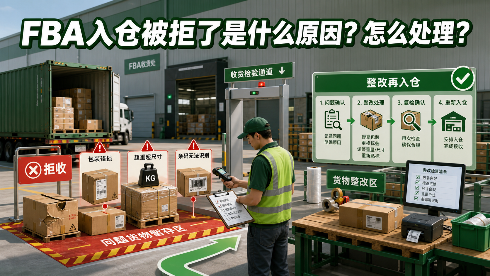 FBA入仓被拒了是什么原因？怎么处理？