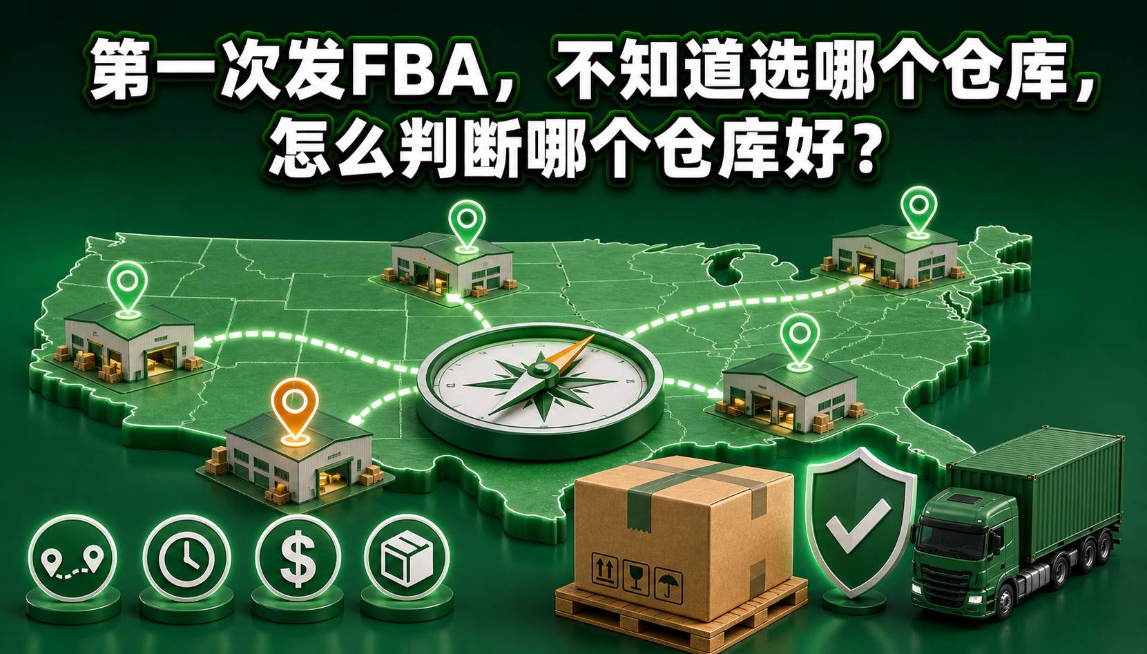 第一次发FBA，不知道选哪个仓库，怎么判断哪个仓库好？
