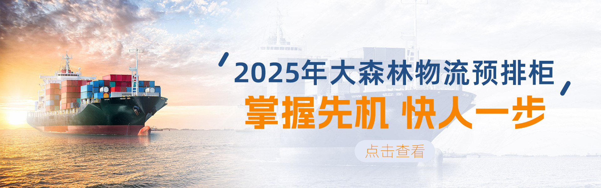 大森林物流预排柜计划