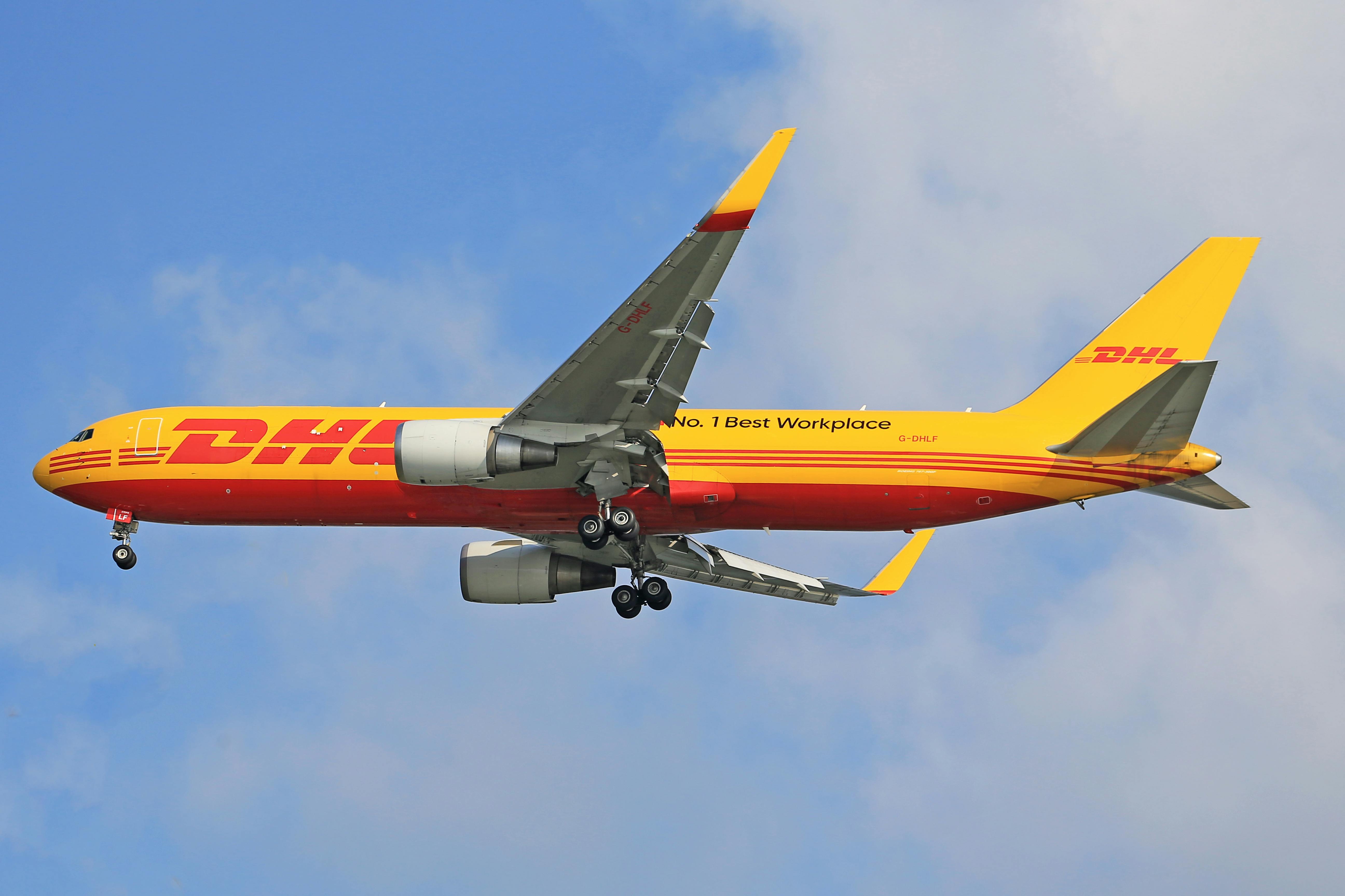 DHL国际空运快递飞机 DHL国际空运快递飞机